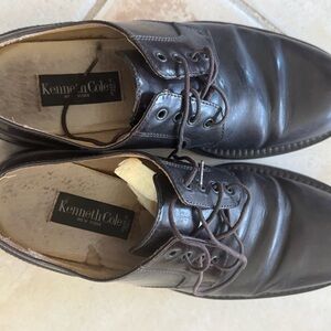 Kenneth Cole Black Leather Oxfords